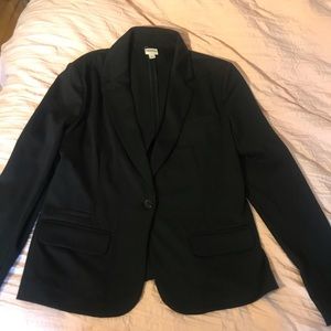 Black Cotton Blazer